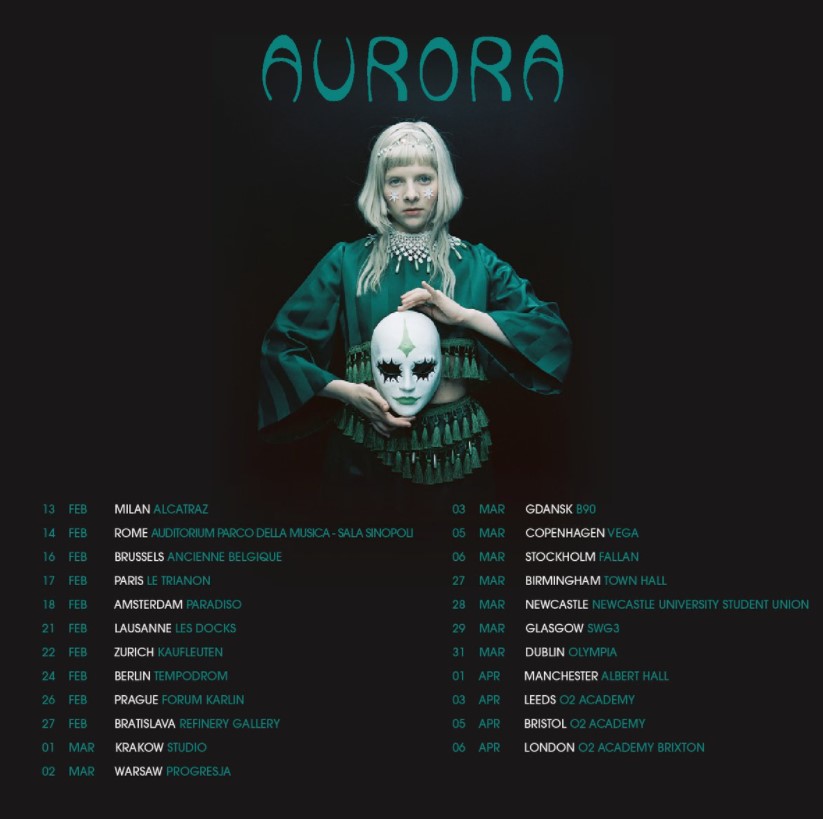 Aurora Announces Spring UK And European Tour For 2022 Stereoboard